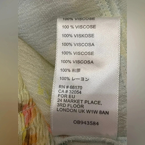 Urban Outfitters Sabrina Floral Print Gauze Dress Medium - Picture 8 of 8